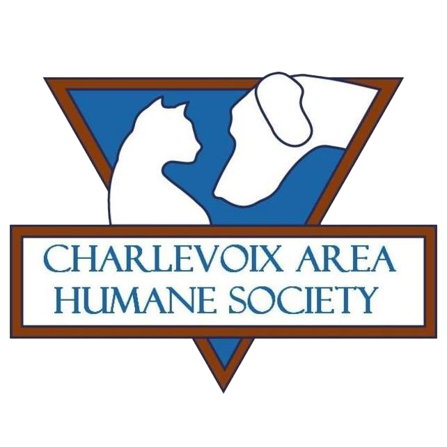 Cat and Dog with Charlevoix Area Humane Society Logo 