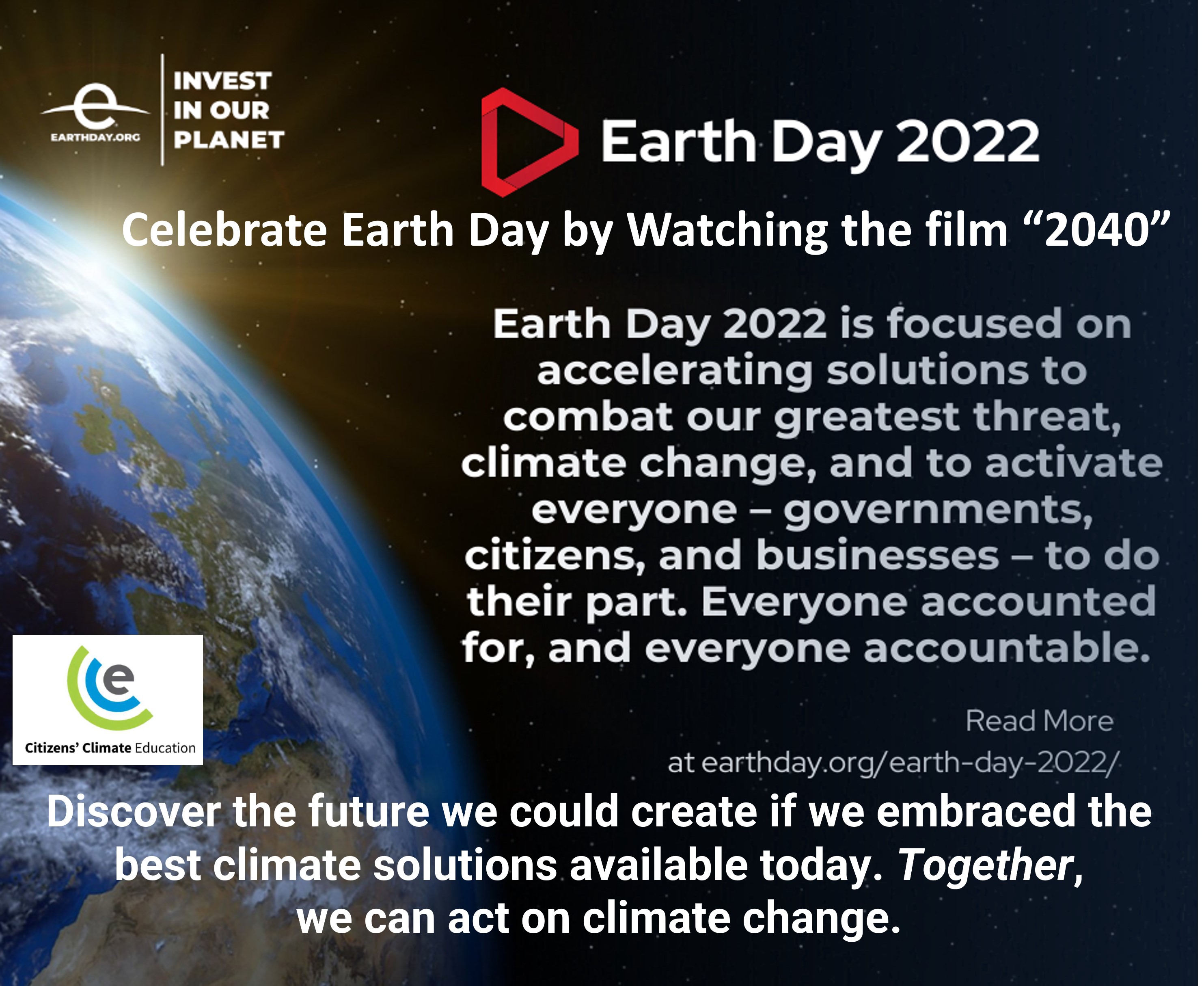 Earth Day "2040"