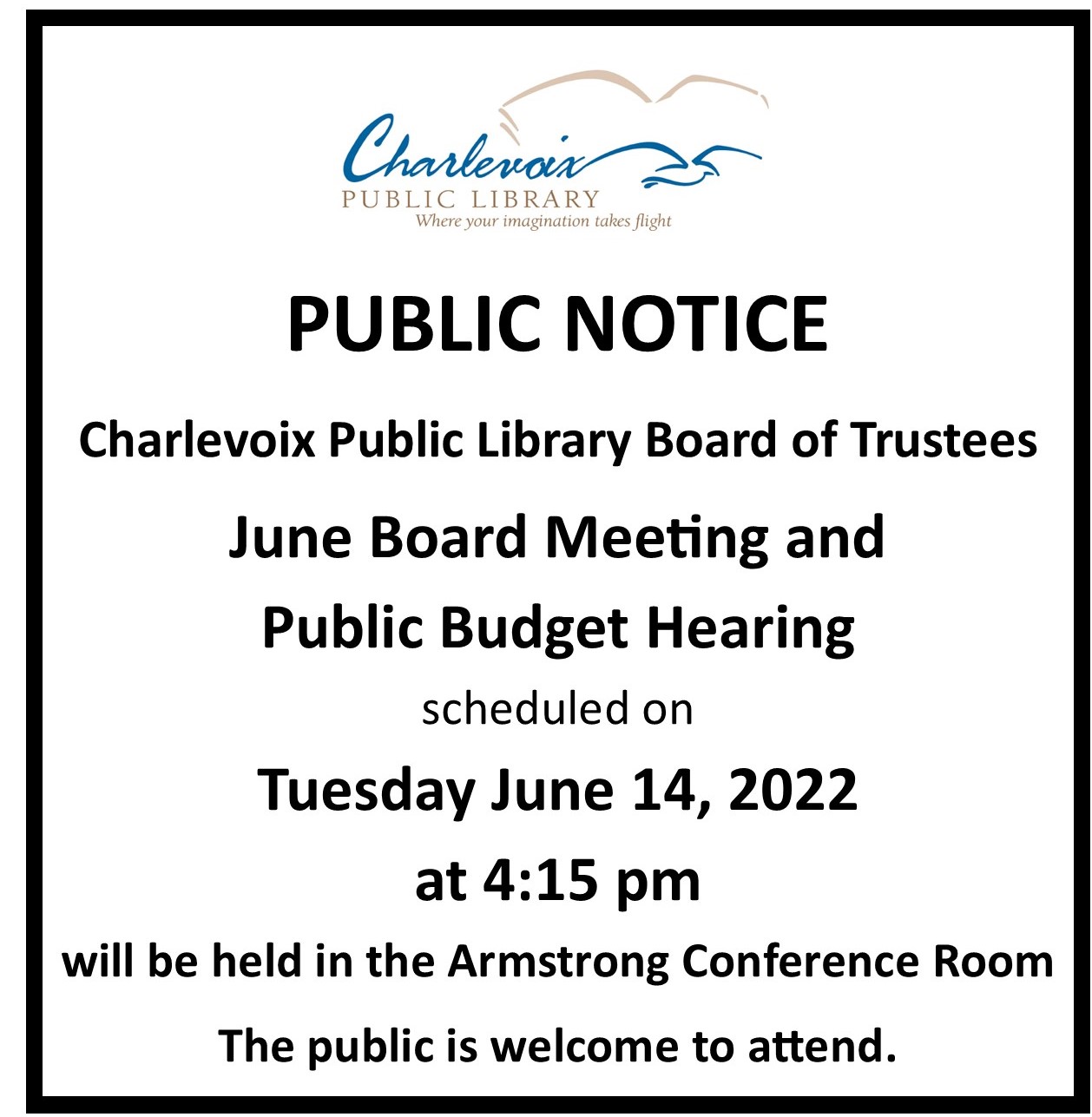 Board Meeting and Budget Hearing June 14, 2022
