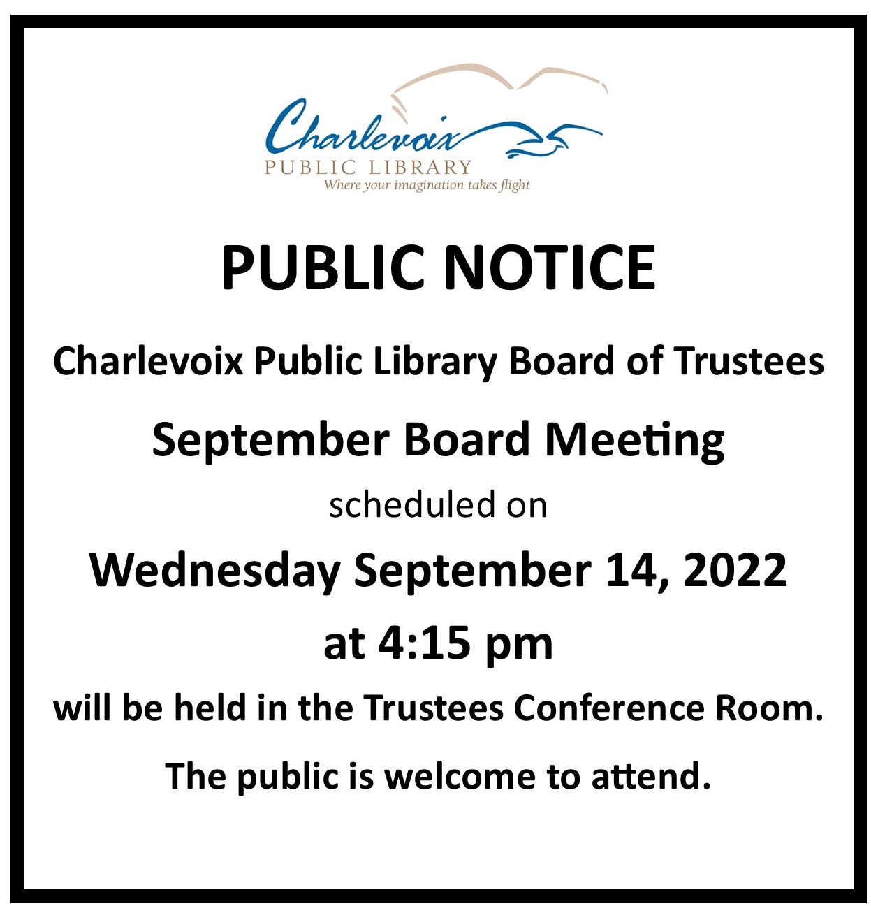 Board Meeting Sept 14, 2022