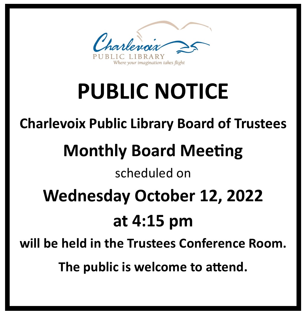 Board Meeting Oct 12, 2022