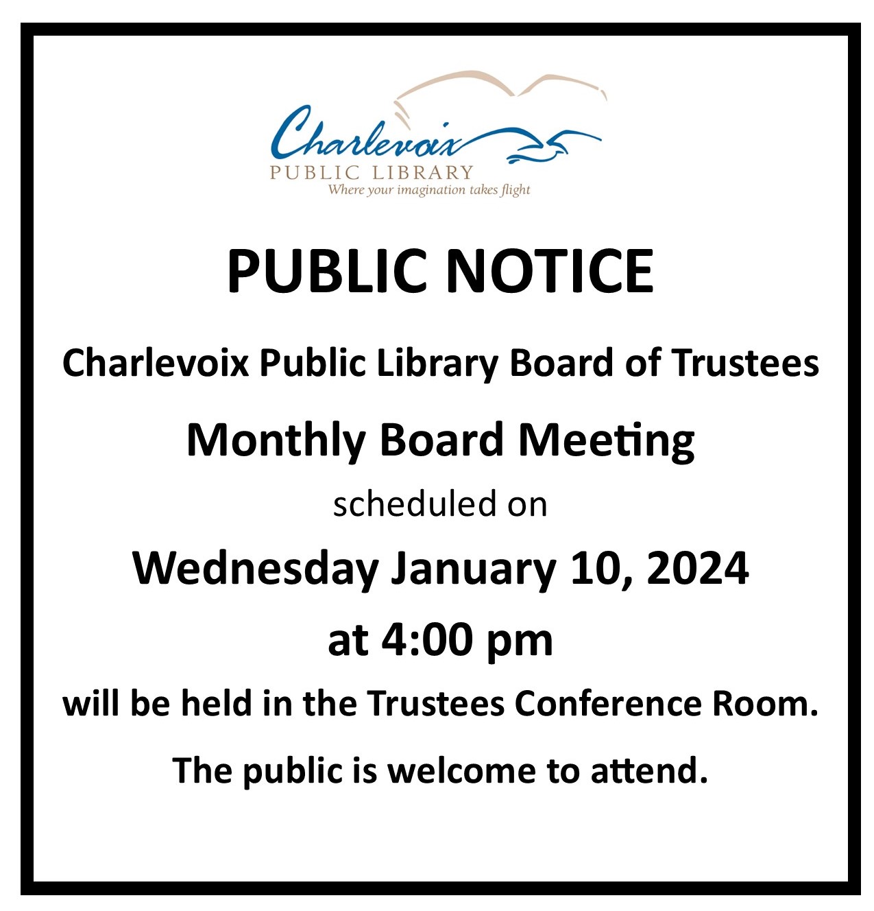 Board Meeting Jan 10, 2024