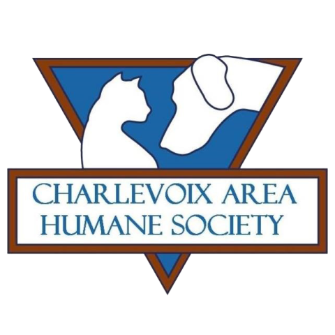 Cat and Dog with Charlevoix Area Humane Society Logo 