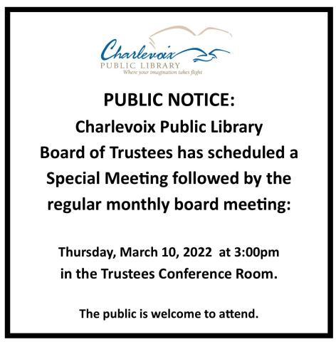 Board Meeting March 10, 2022