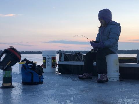 ice fishing