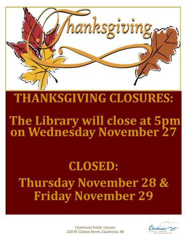 Thanksgiving Closures