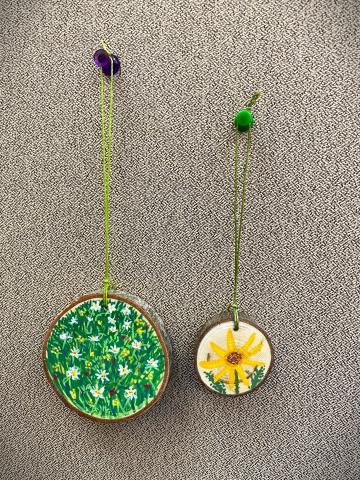 Summer nature ornaments