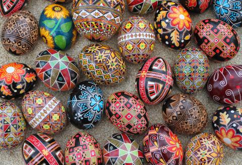 Decorated eggs