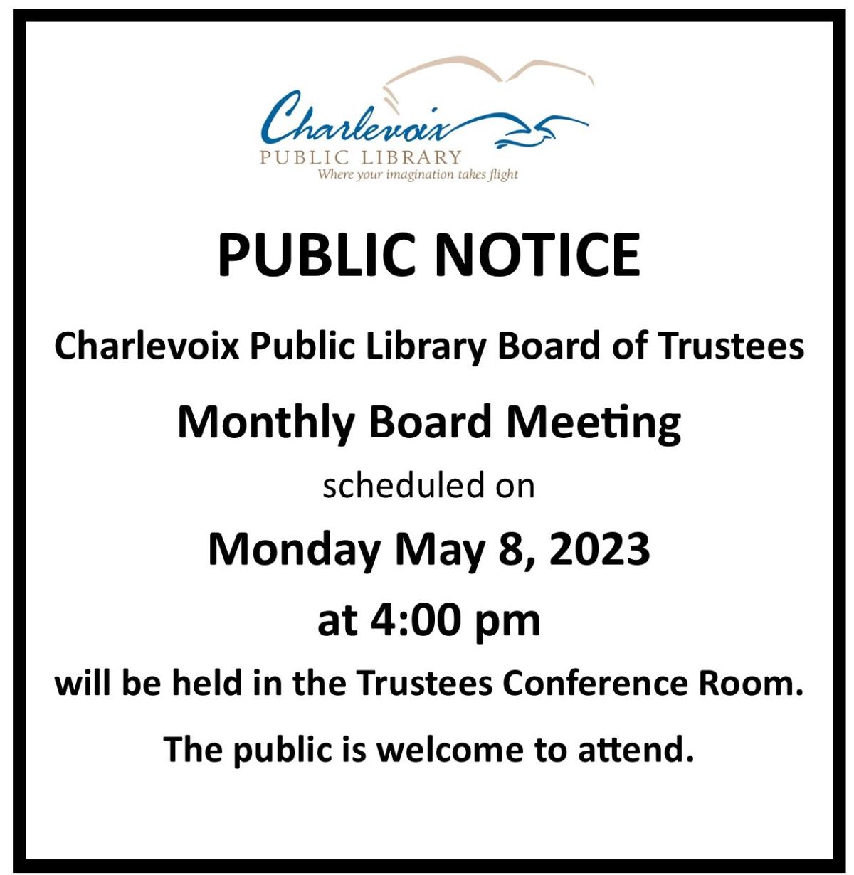 Board Meeting May 8, 2023