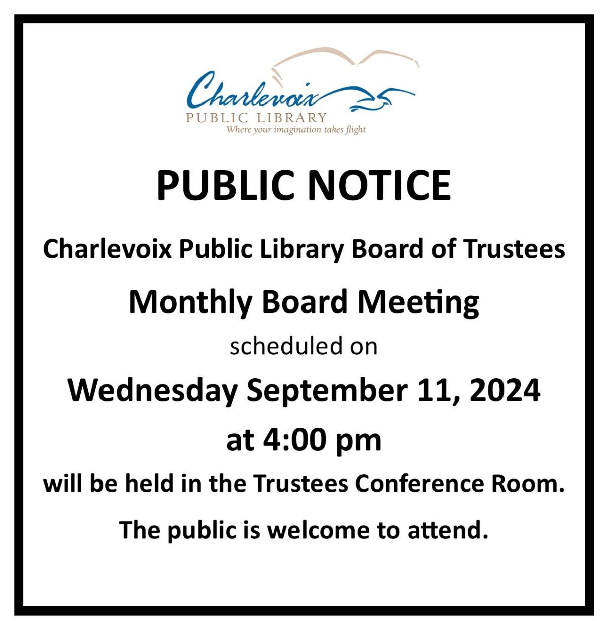 Board Meeting Sept 11, 2024