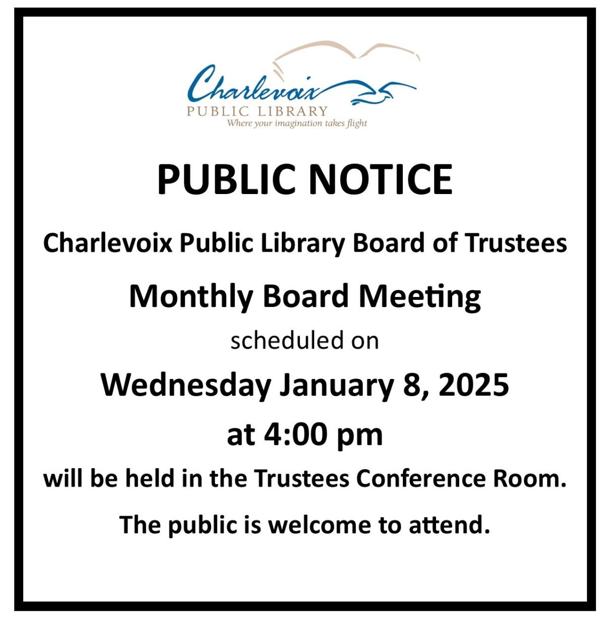 Board Meeting Jan 8, 2025