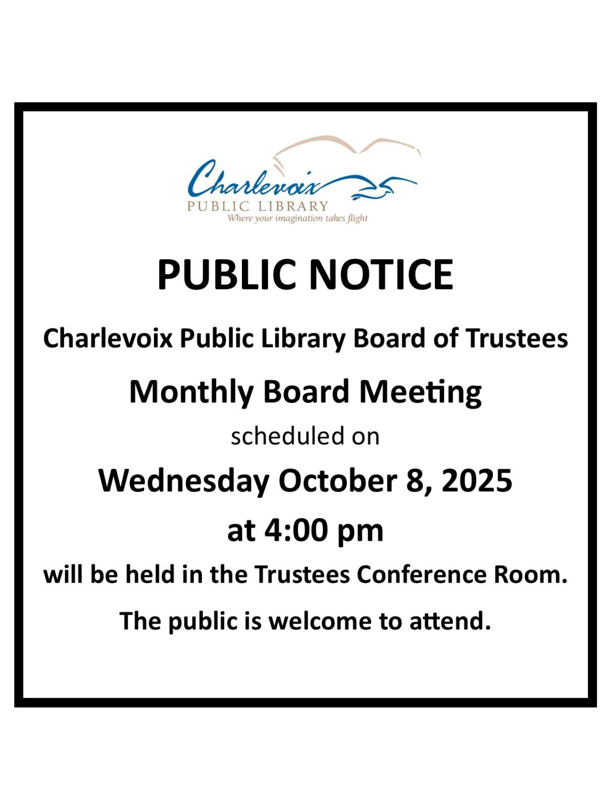 Board Meeting Oct 8, 2025
