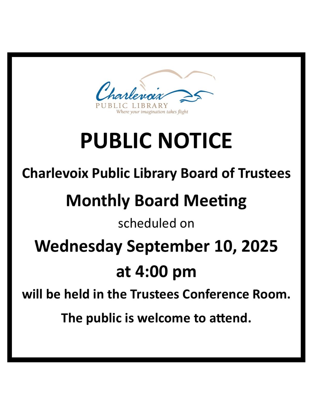 Board Meeting Sept 10, 2025