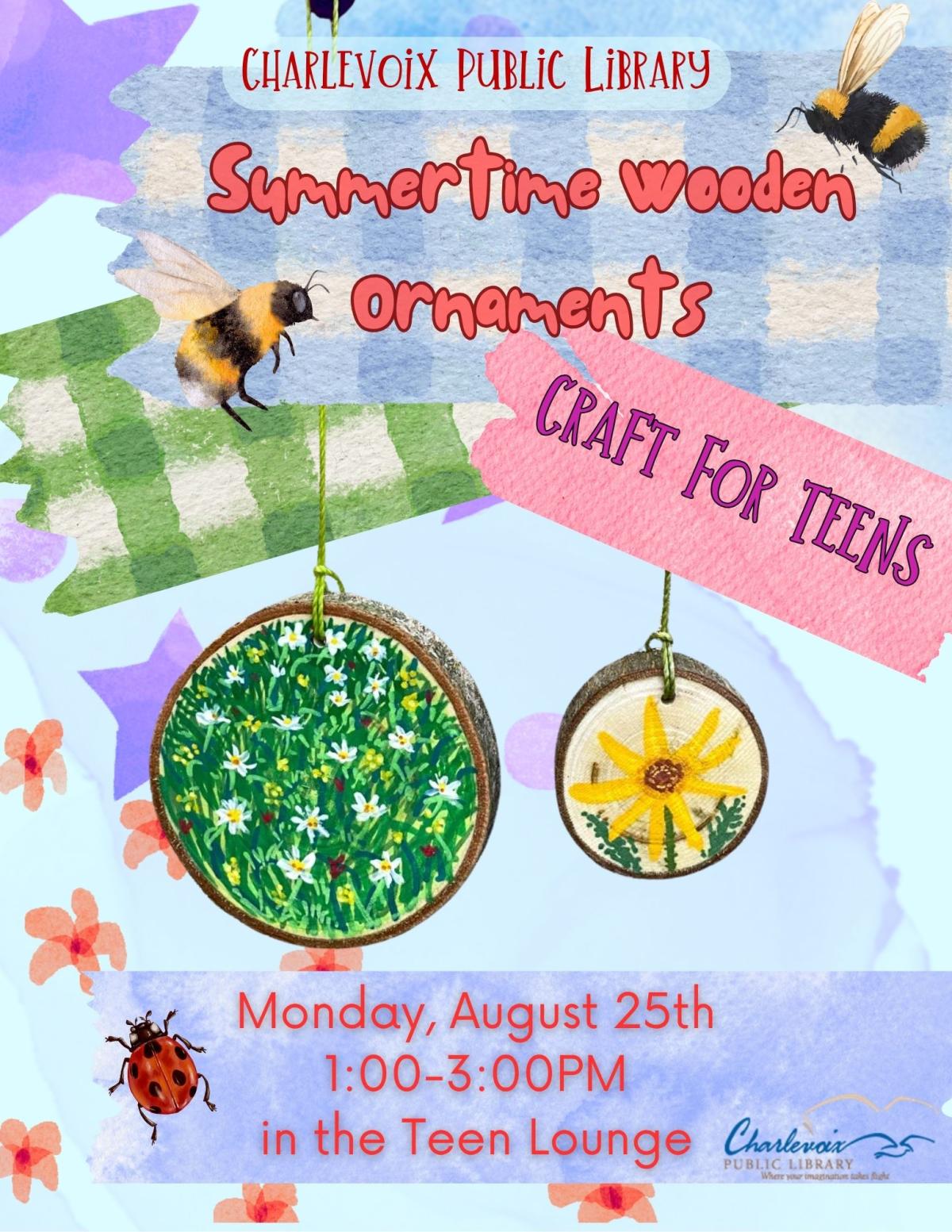 Summer nature ornaments